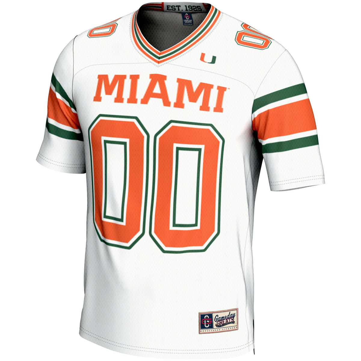 Miami Hurricanes NIL Pick-A-Player Football Jersey - White