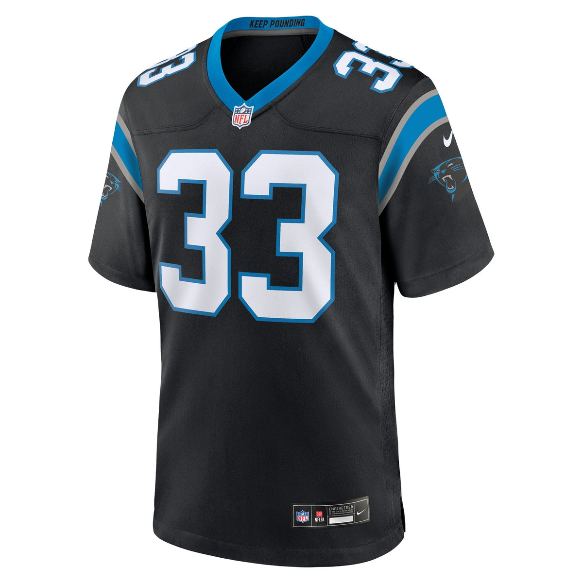 Carolina Panthers Robert Rochell Black Team Game Football Jersey