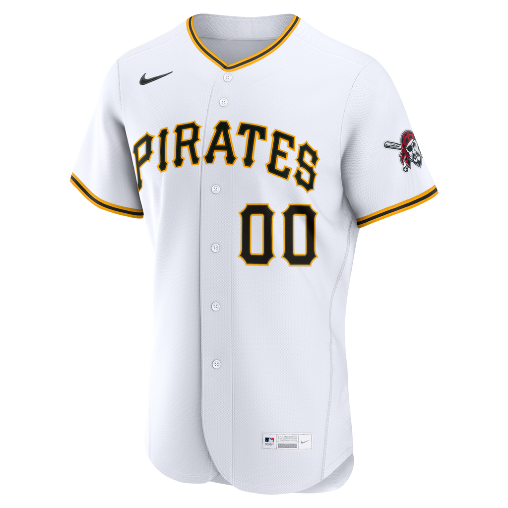 Pittsburgh Pirates White Home Custom Baseball Jersey