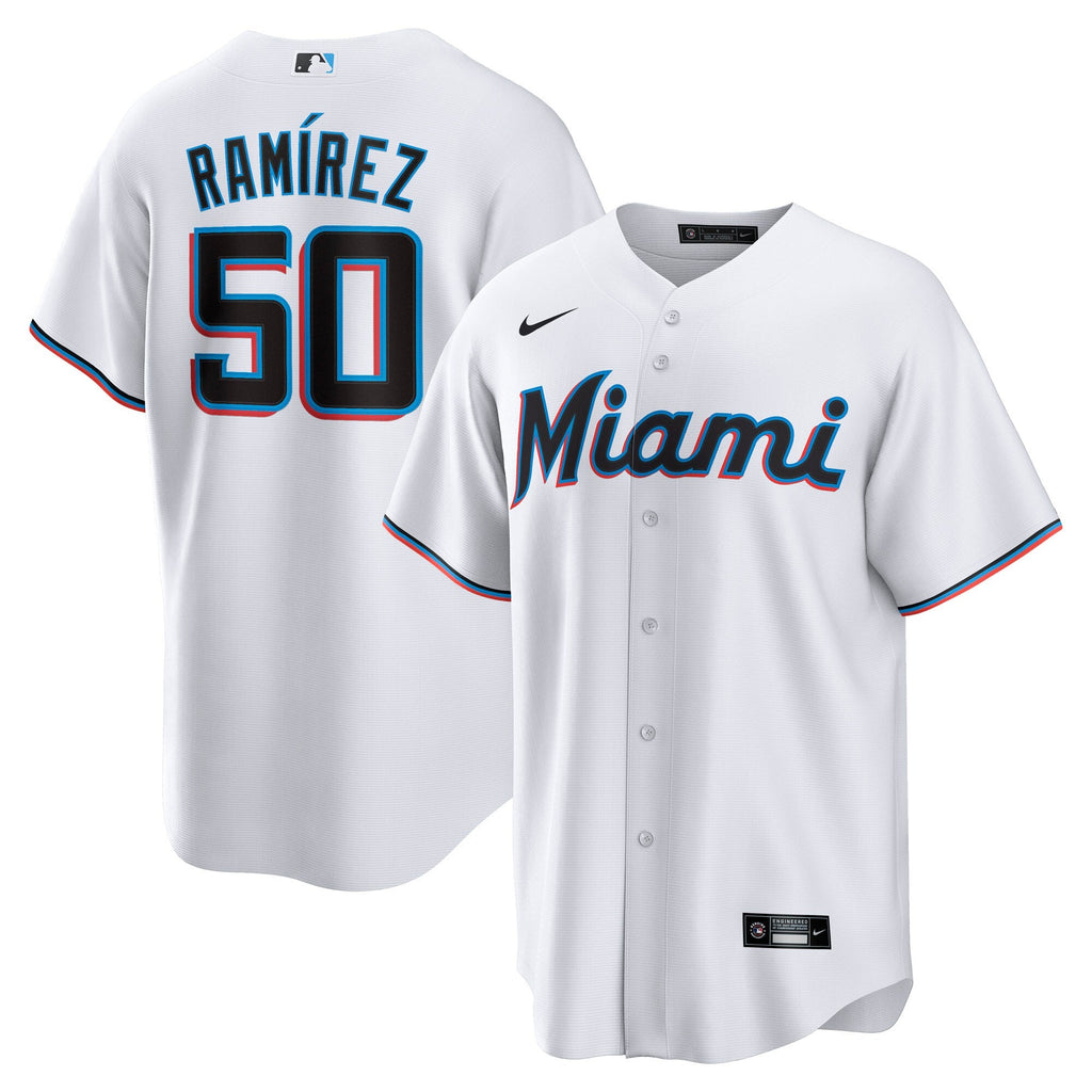 Miami Marlins Agustín Ramírez White Home Replica Baseball Jersey