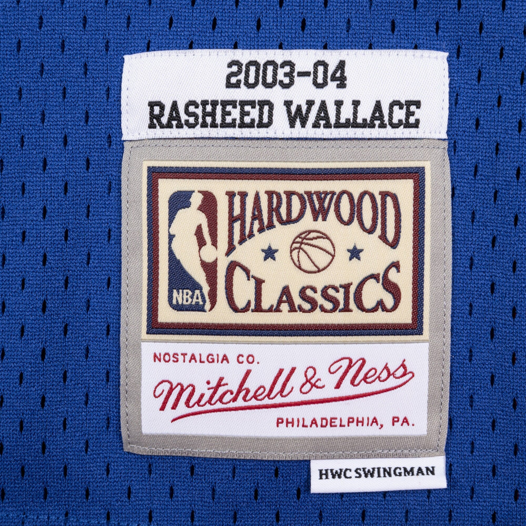 Detroit Pistons Rasheed Wallace 2003 Swingman Jersey - Royal Blue