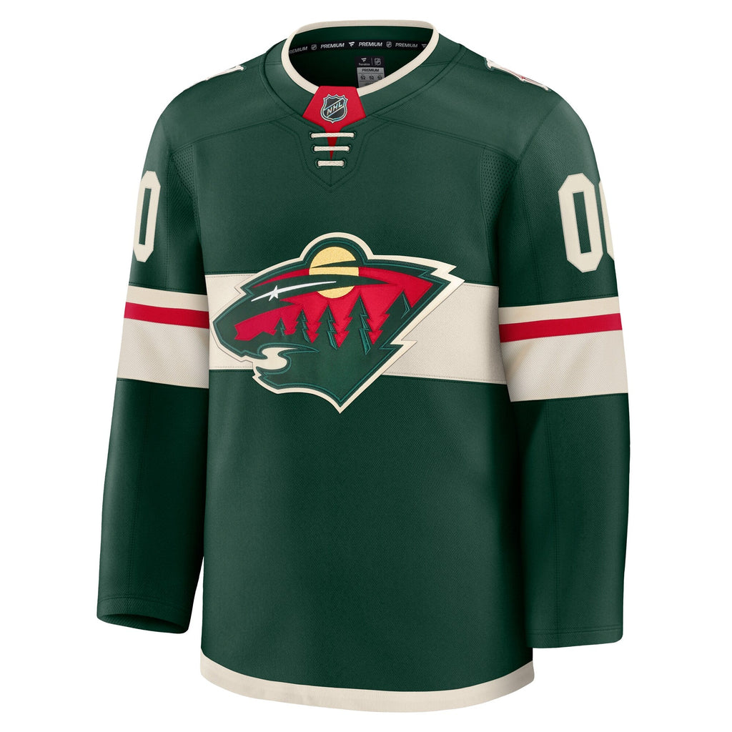 Minnesota Wild Green Home Premium Custom Jersey