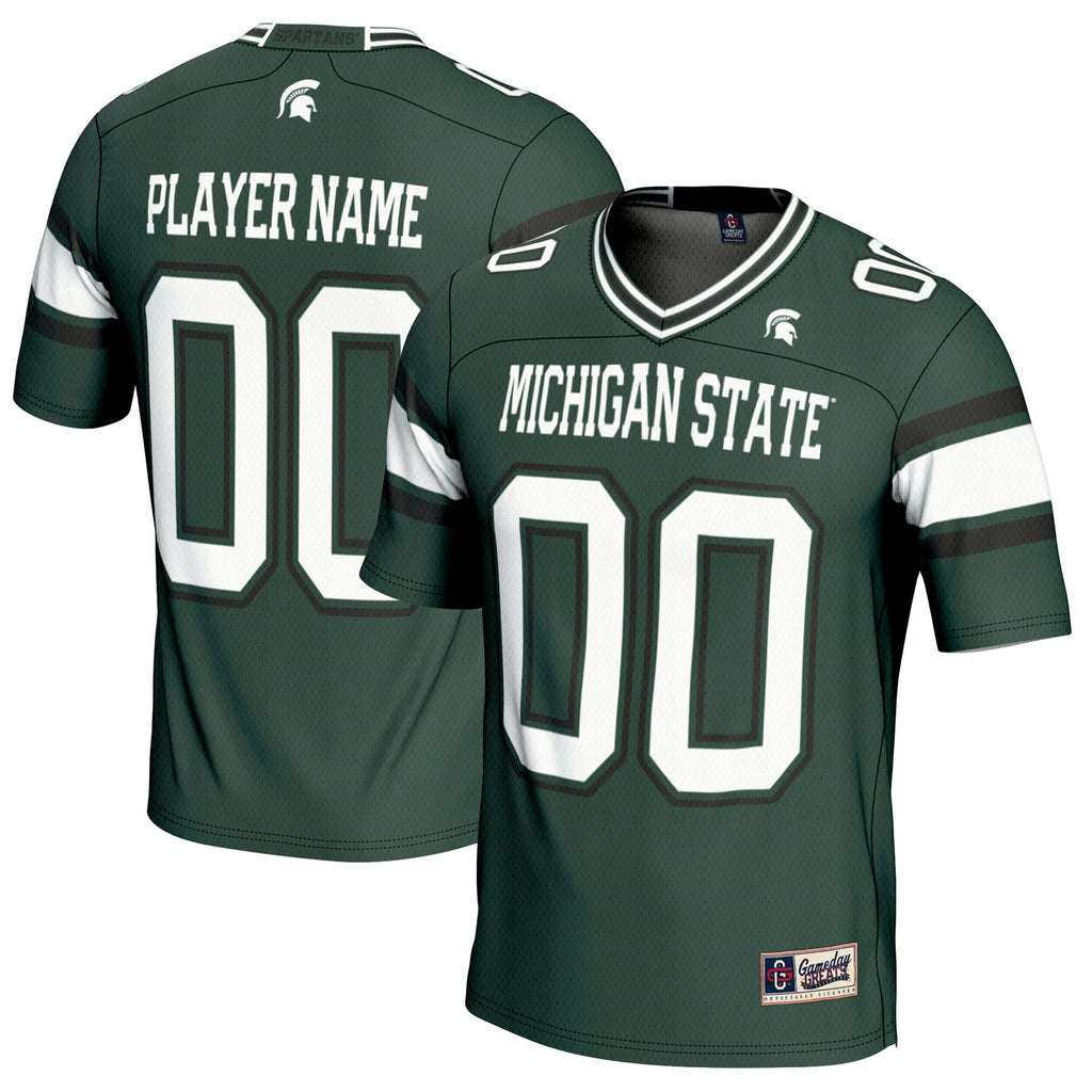 Michigan State Spartans NIL Pick-A-Player Football Jersey - Green
