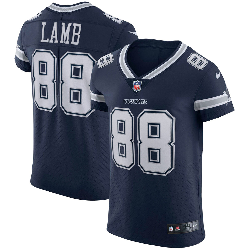 Dallas Cowboys CeeDee Lamb Navy Vapor Elite Football Jersey