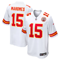 Kansas City Chiefs Patrick Mahomes White Game Football Jersey