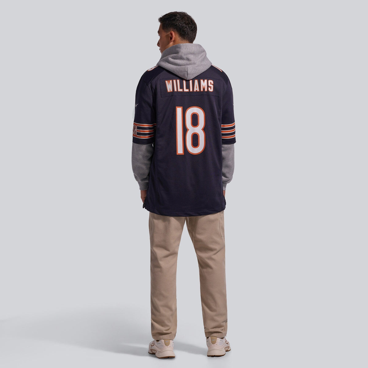 Chicago Bears Caleb Williams Navy Player Game Football Jersey