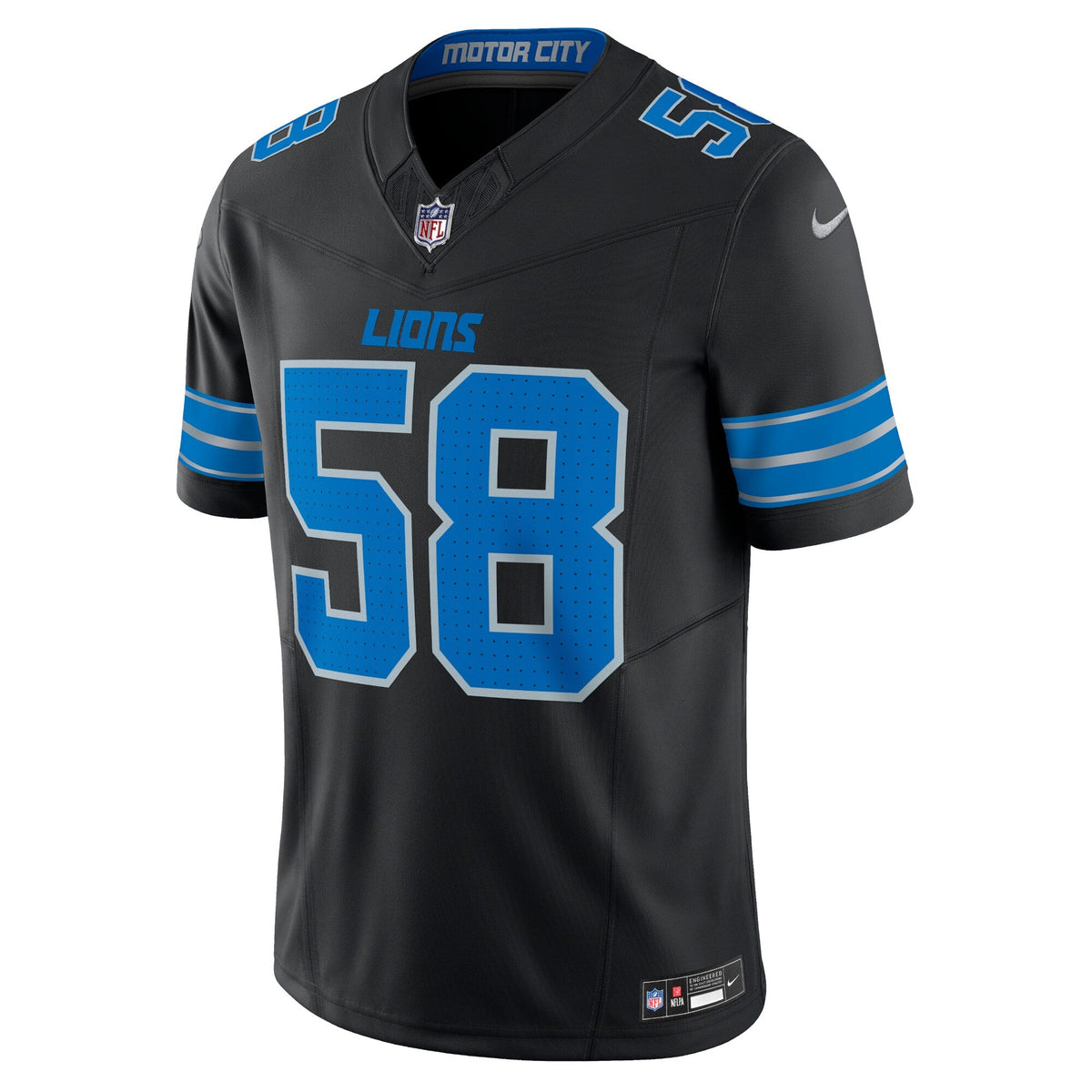 Detroit Lions Penei Sewell Black Vapor F.U.S.E. Alternate Limited Football Jersey