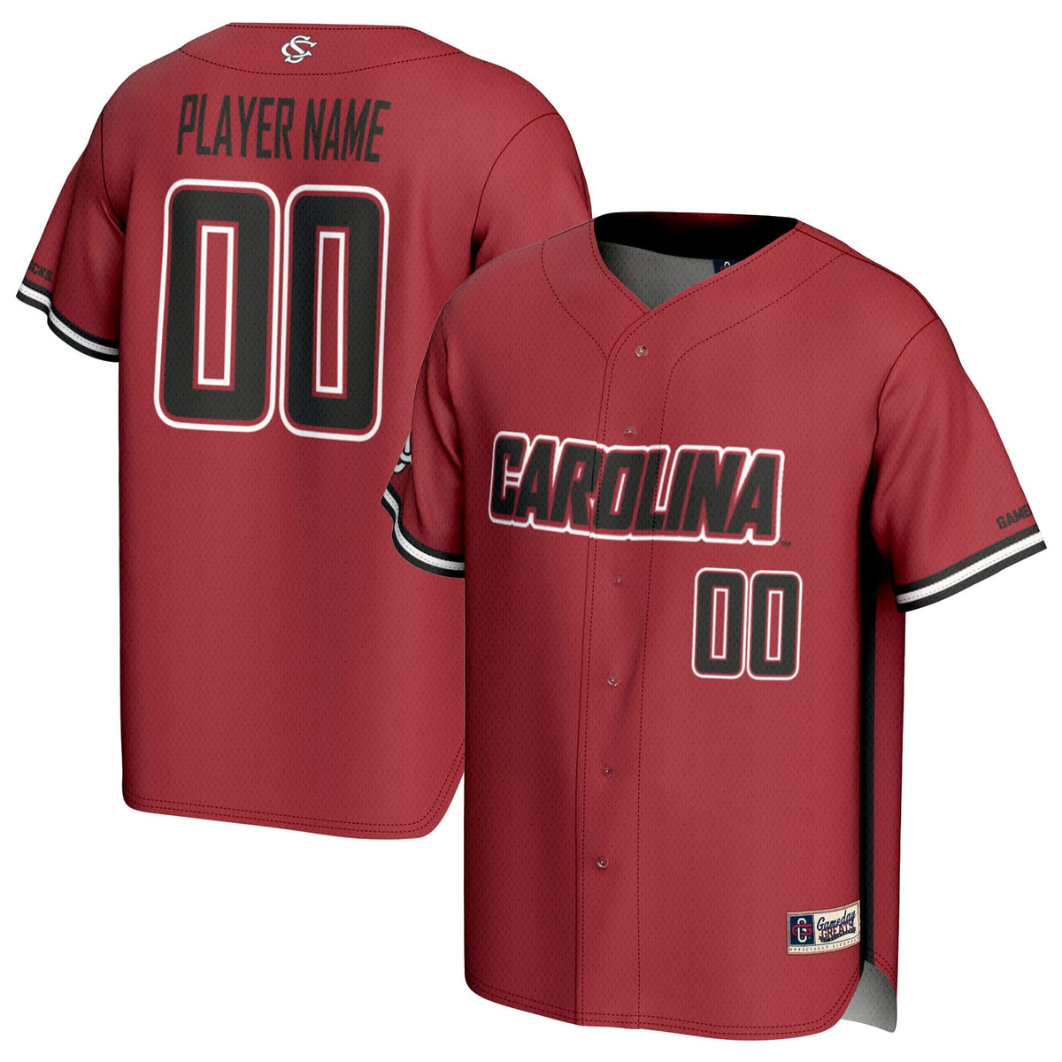 South Carolina Gamecocks NIL Pick-A-Player Baseball Lightweight Jersey - Garnet