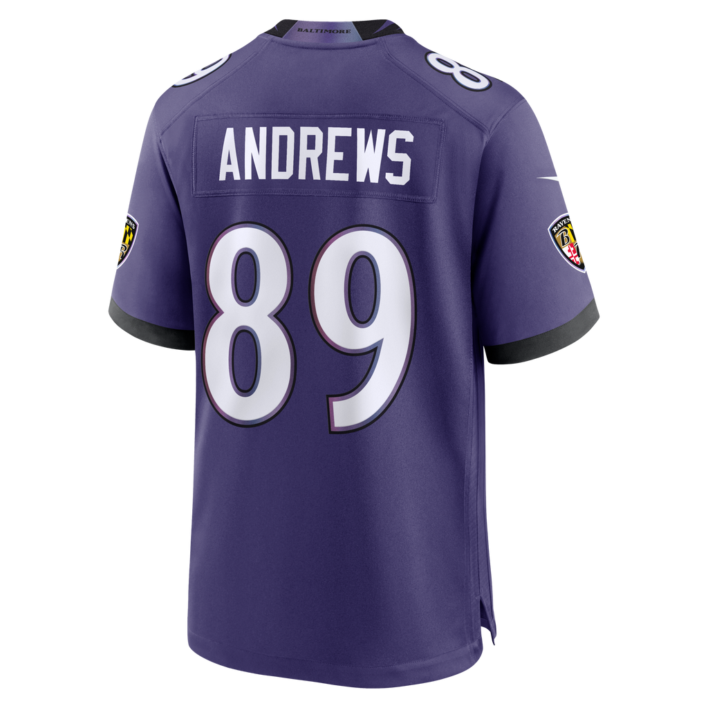 Baltimore Ravens Mark Andrews Purple Team Game Football Jersey