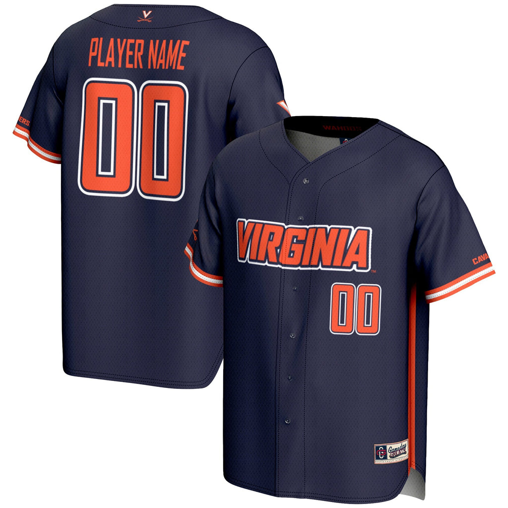 Virginia Cavaliers NIL Pick-A-Player Lightweight Baseball Jersey - Navy