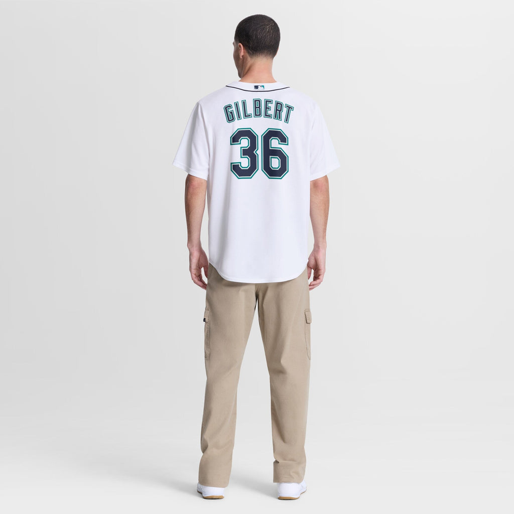 Seattle Mariners Logan Gilbert White Home Replica Baseball Jersey