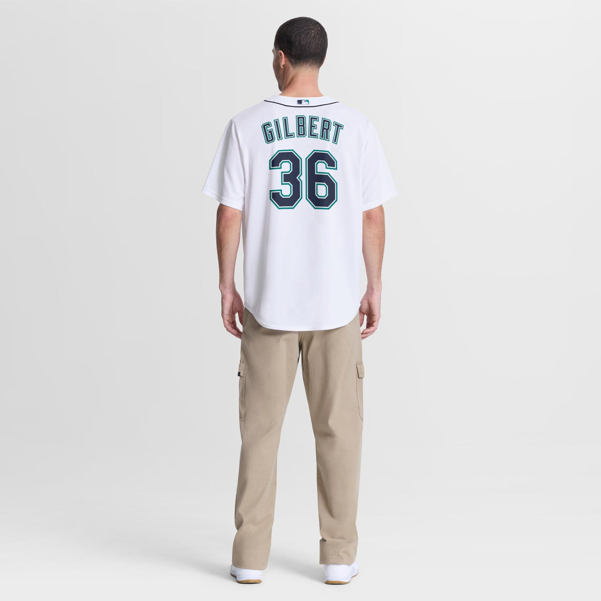 Seattle Mariners Logan Gilbert White Home Replica Baseball Jersey