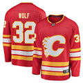 Calgary Flames Dustin Wolf Red Home Breakaway Hockey Jersey