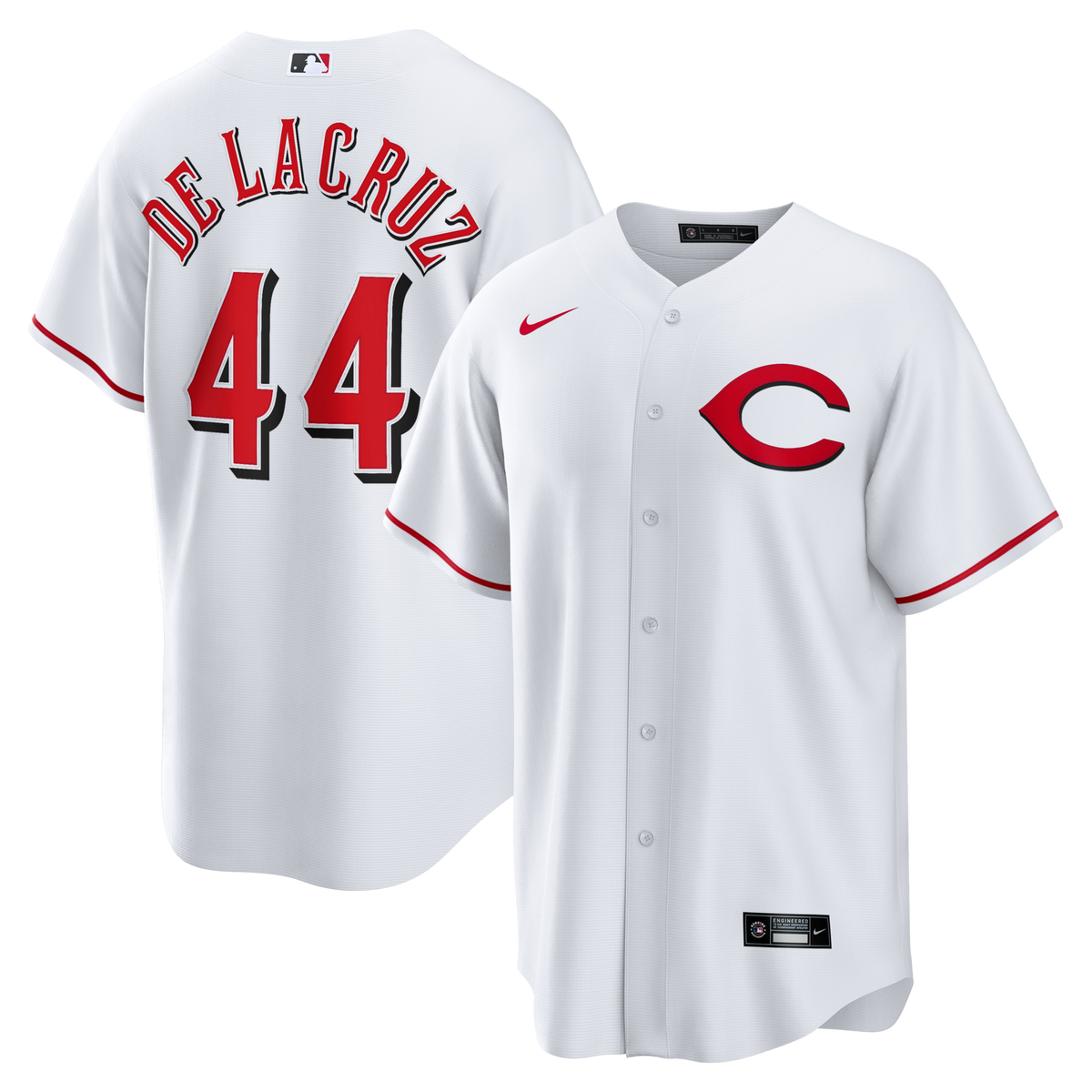Cincinnati Reds Elly De La Cruz White Alternate 2 Replica Baseball Jersey