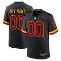 Washington Commanders Black Hail Raiser Alternate Custom Game Football Jersey