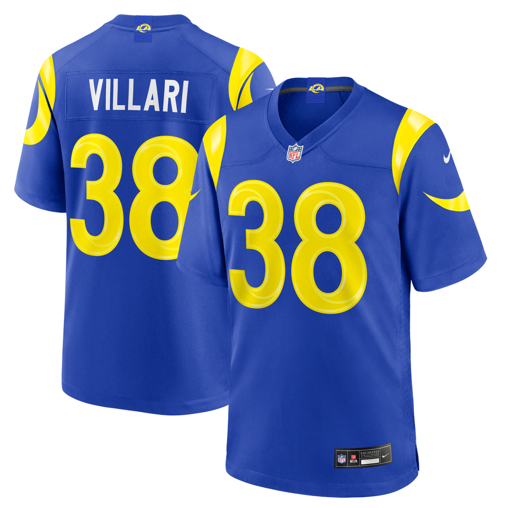 Los Angeles Rams Dan Villari Royal Game Football Jersey