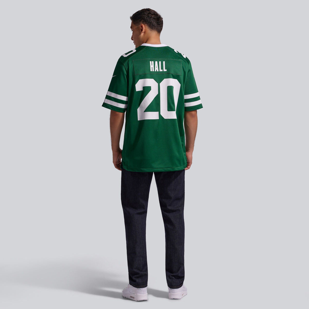 New York Jets Breece Hall Legacy Green Game Football Jersey