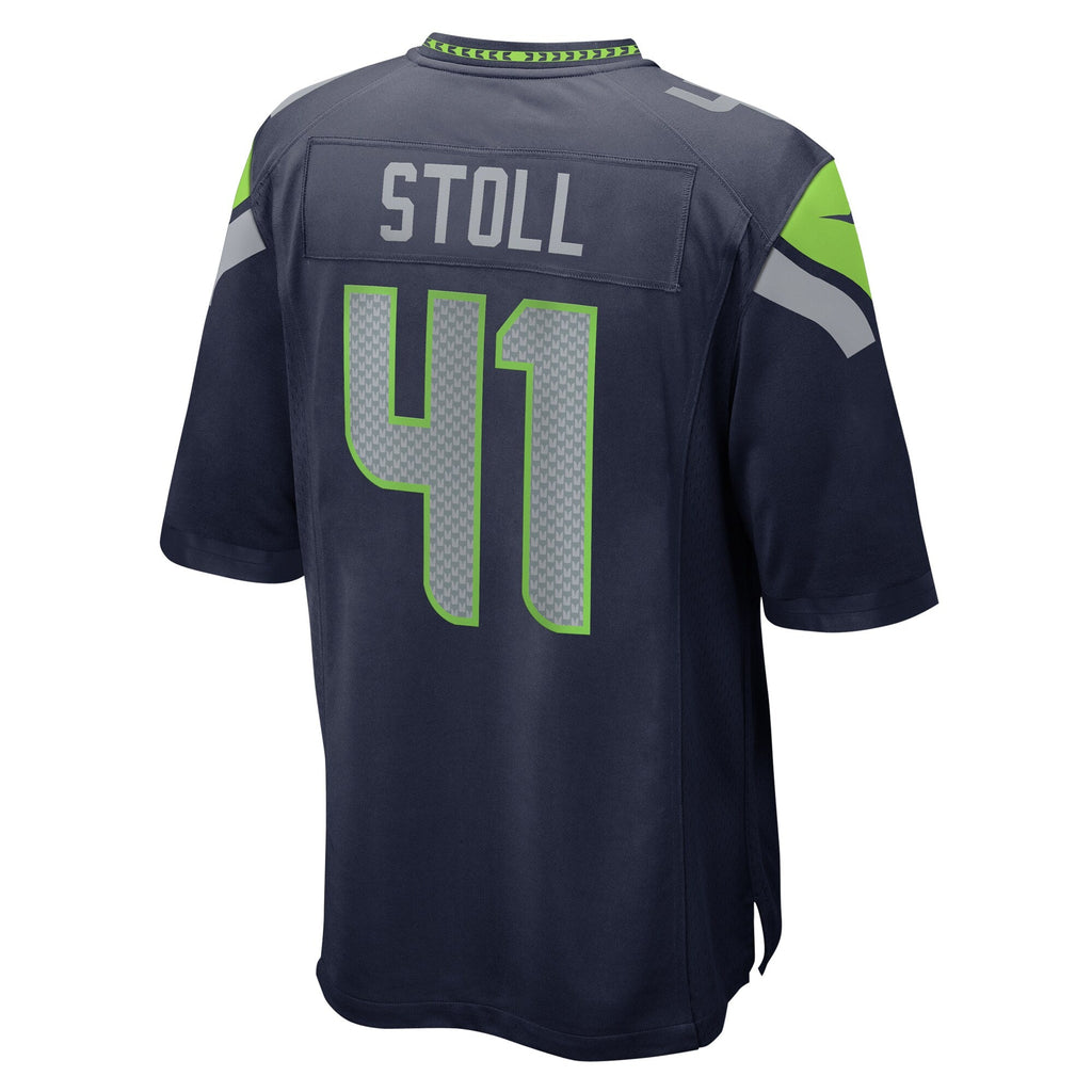 Seattle Seahawks Chris Stoll College Navy Game Football Jersey