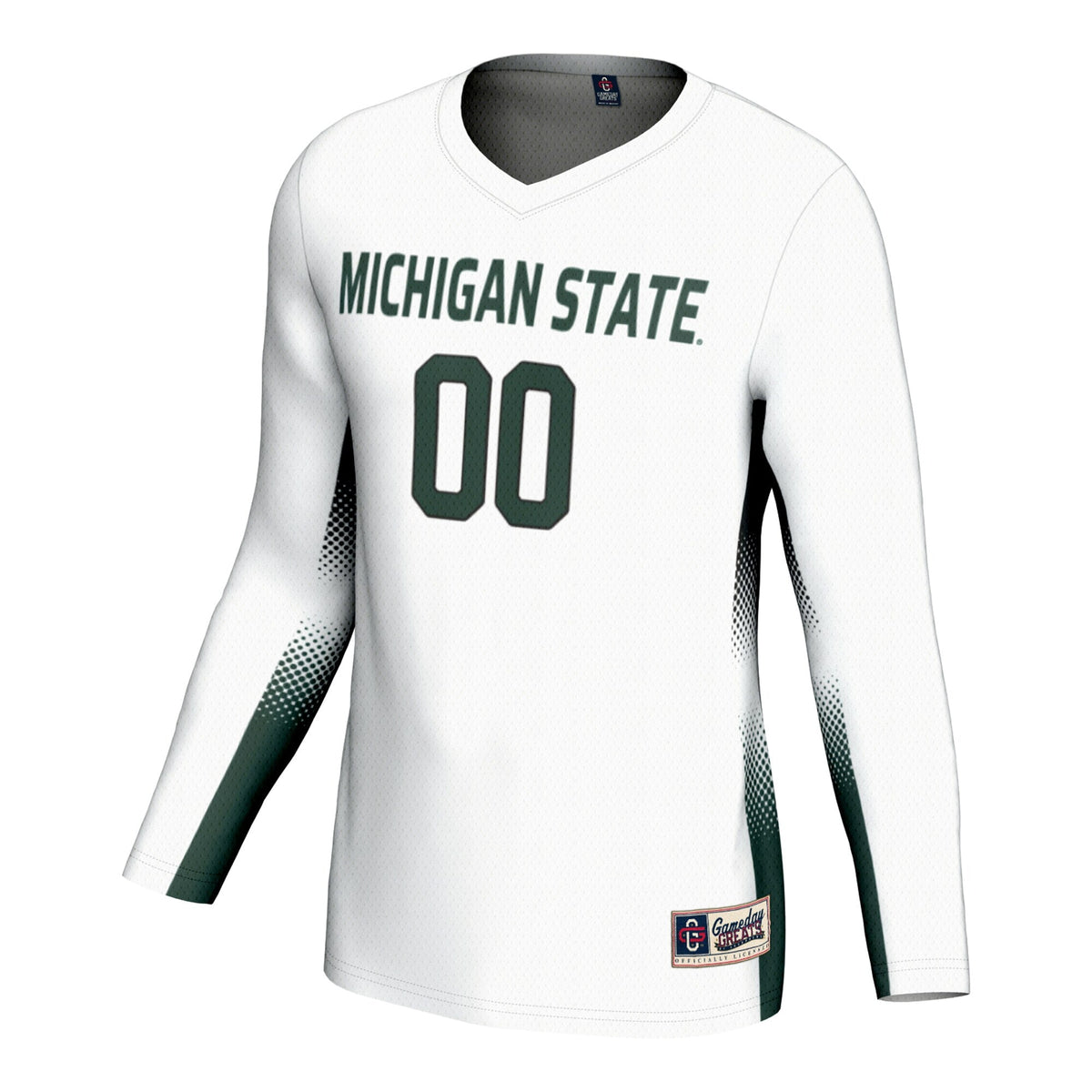 Michigan State Spartans Adult NIL Lightweight Volleyball Jersey - White