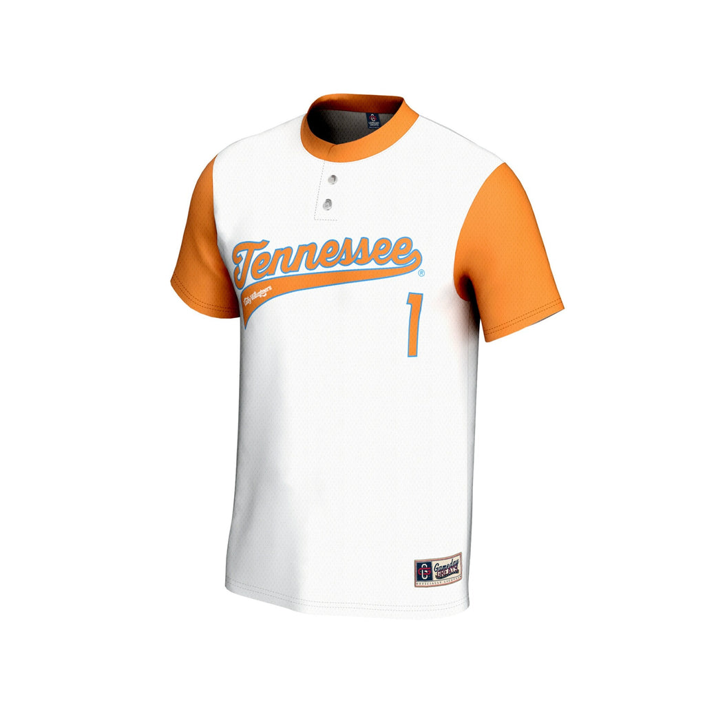 White Tennessee Volunteers Softball Fashion Jersey