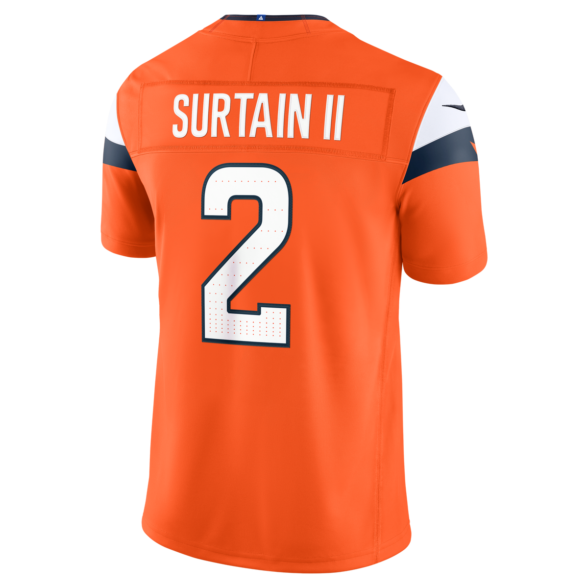Denver Broncos Patrick Surtain II Orange Team Vapor F.U.S.E. Stitched Limited Football Jersey