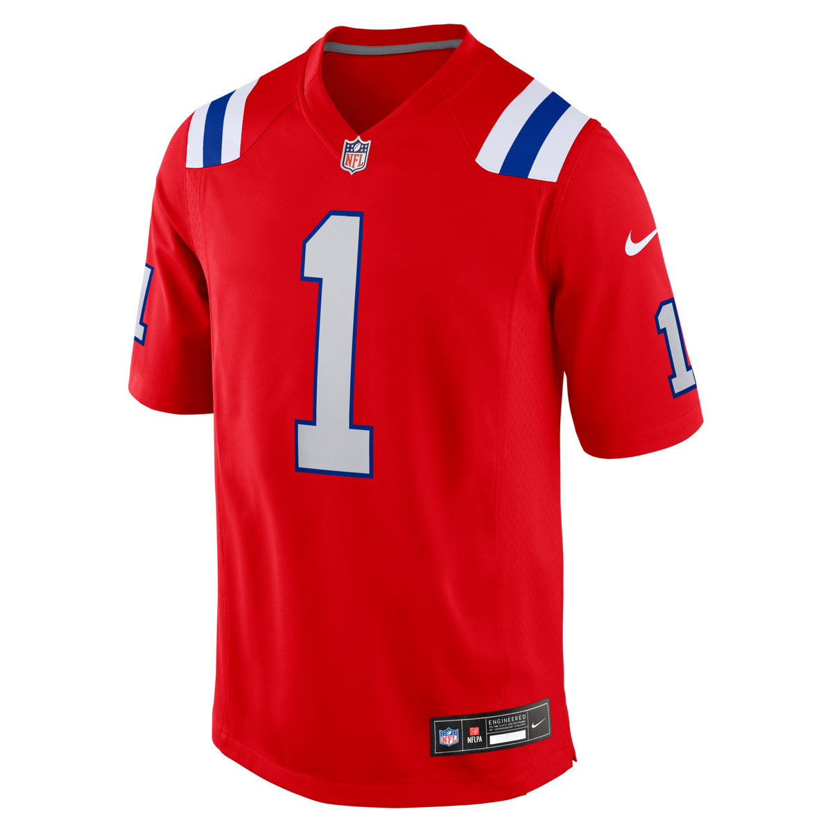 New England Patriots A.J. Brown Red Game Football Jersey