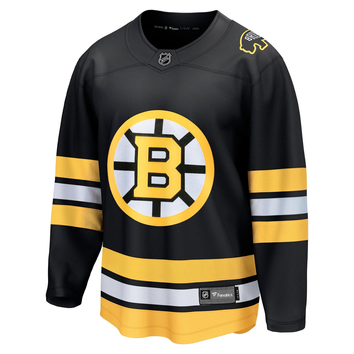 Boston Bruins Black Anniversary Home Breakaway Hockey Jersey