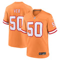 Tampa Bay Buccaneers Vita Vea Orange Throwback Game Football Jersey