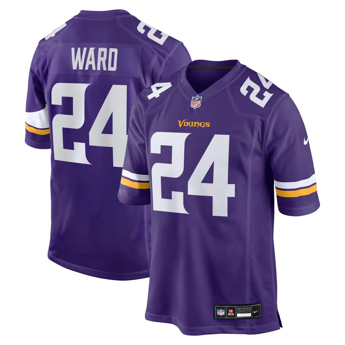 Minnesota Vikings Jay Ward Purple Team Game Football Jersey