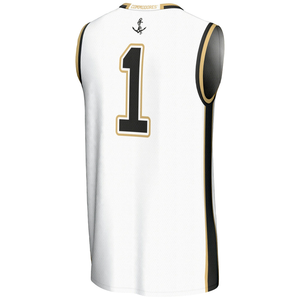 #1 Vanderbilt Commodores Replica Lightweight Basketball Jersey - White
