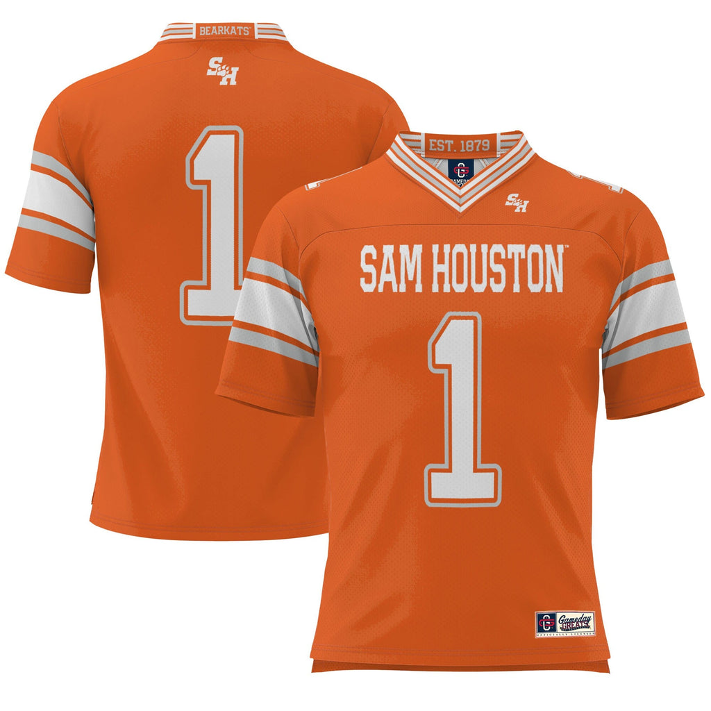 #1 Sam Houston State Bearkats Endzone Football Jersey - Orange