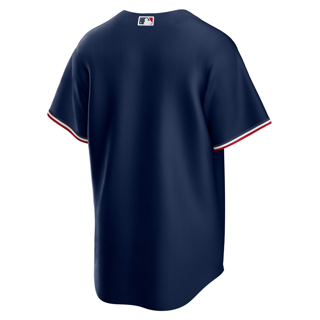 Minnesota Twins Navy Alternate Replica Team Logo Baseball Jersey