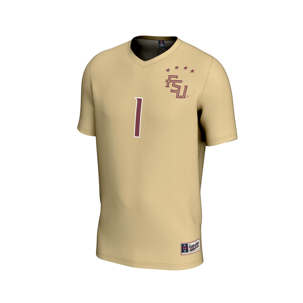 #1 Florida State Seminoles Lightweight Collegiate Soccer Fashion Jersey - Gold