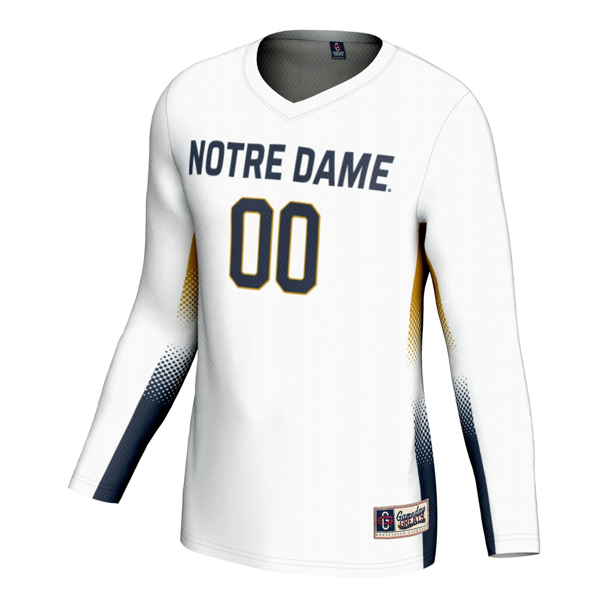 Notre Dame Fighting Irish NIL Lightweight Volleyball Jersey - White
