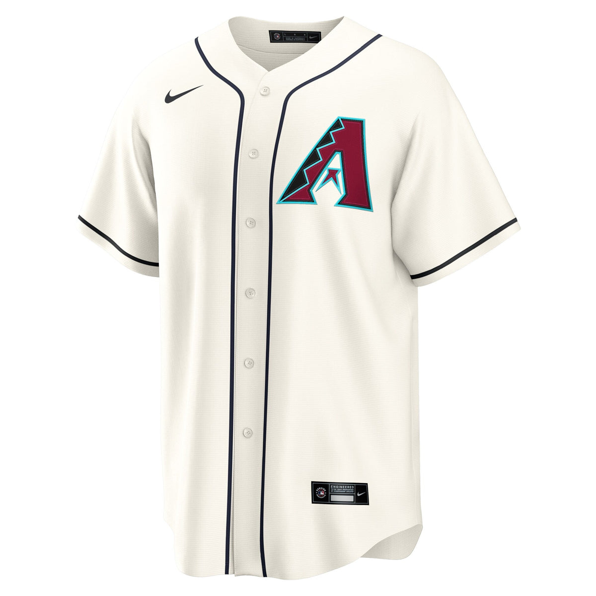 Arizona Diamondbacks Cream Home Custom Replica Baseball Jersey