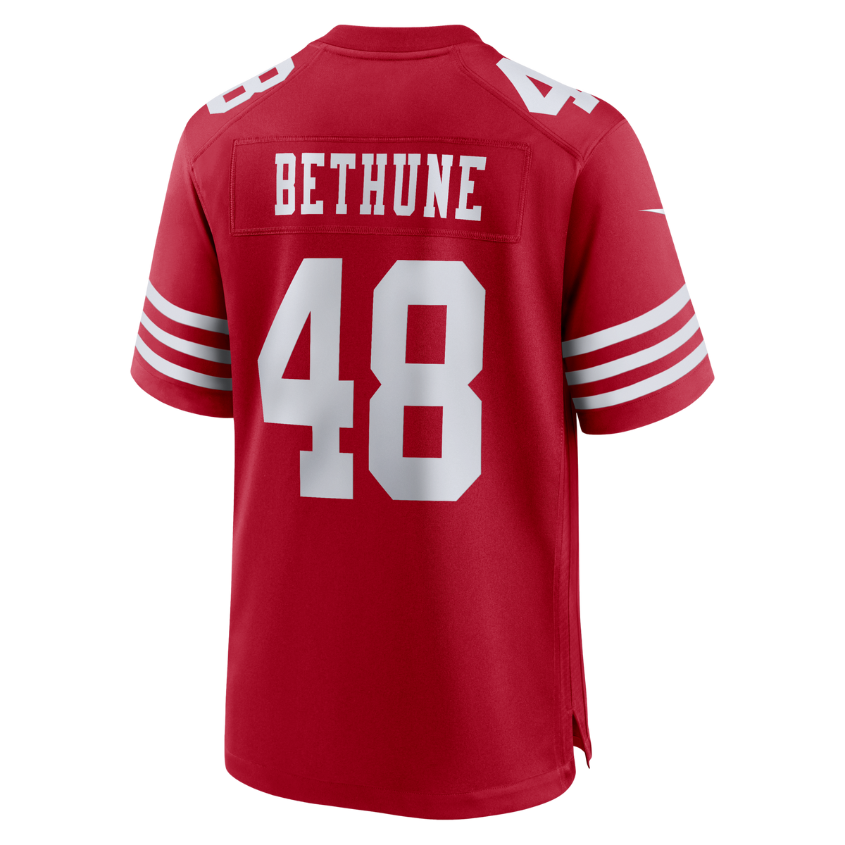 San Francisco 49ers Tatum Bethune Scarlet Game Football Jersey