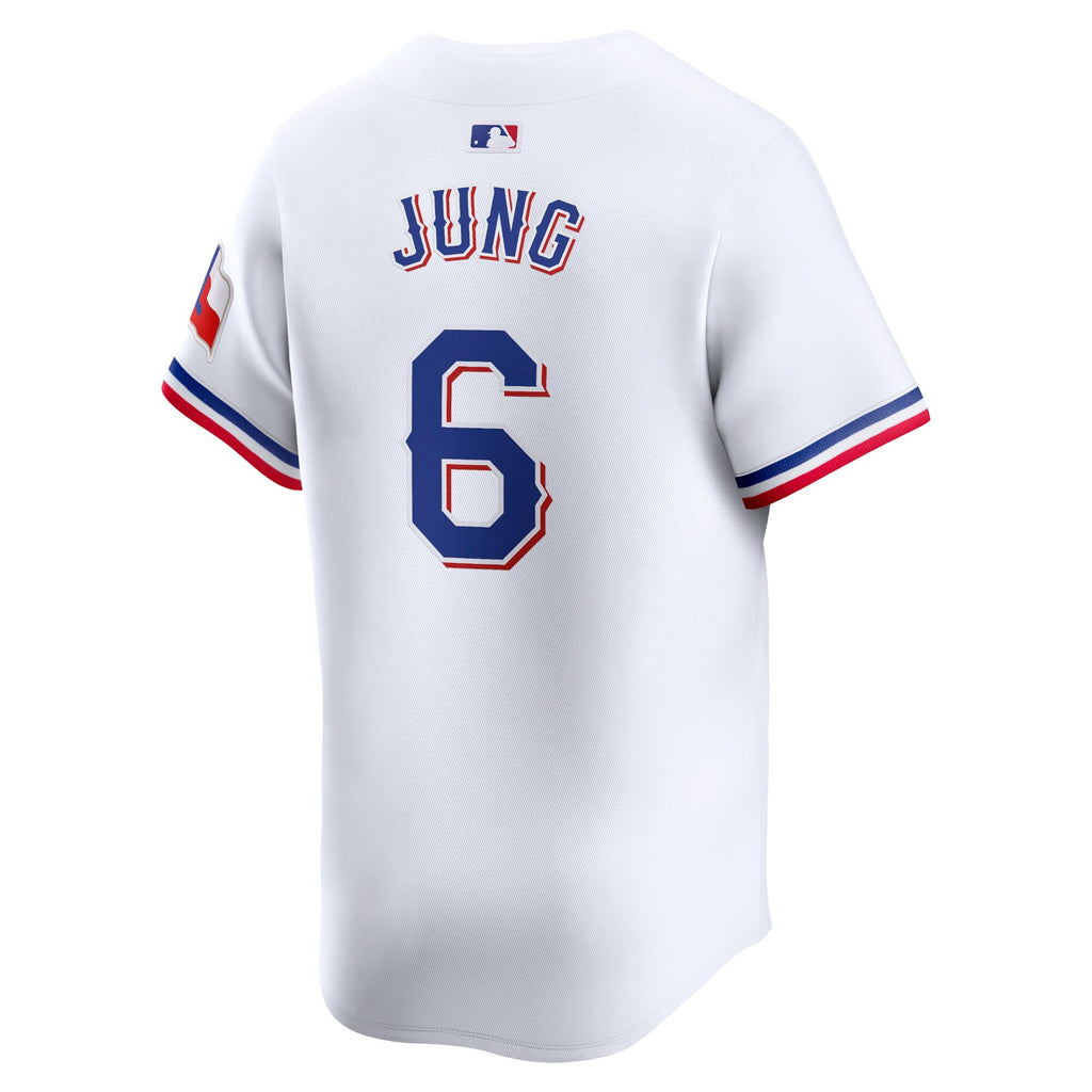 Texas Rangers Josh Jung White Home Limited Player Baseball Jersey