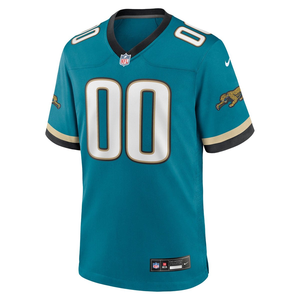 Jacksonville Jaguars Teal Prowler Throwback Custom Game Football Jersey