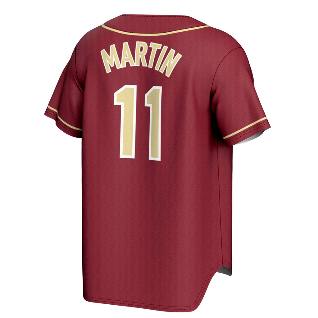 Mike Martin Garnet Florida State Seminoles Lightweight Baseball Jersey