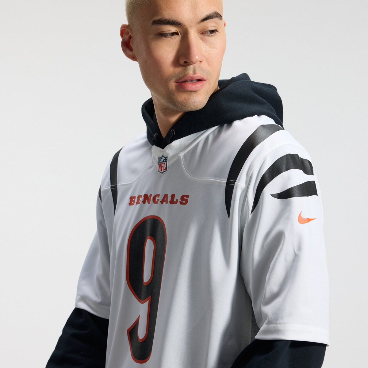 Cincinnati Bengals Joe Burrow White Game Football Jersey