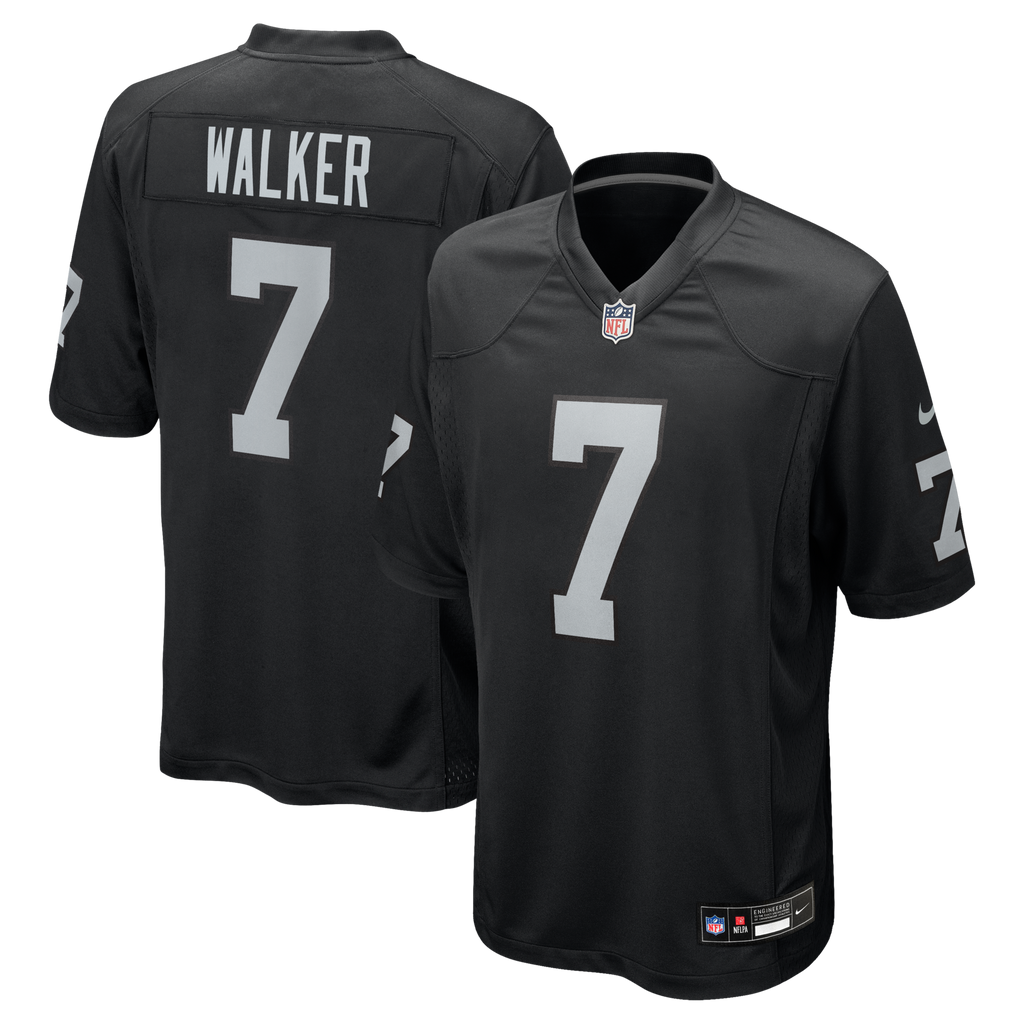 Las Vegas Raiders Quay Walker Black Team Game Football Jersey