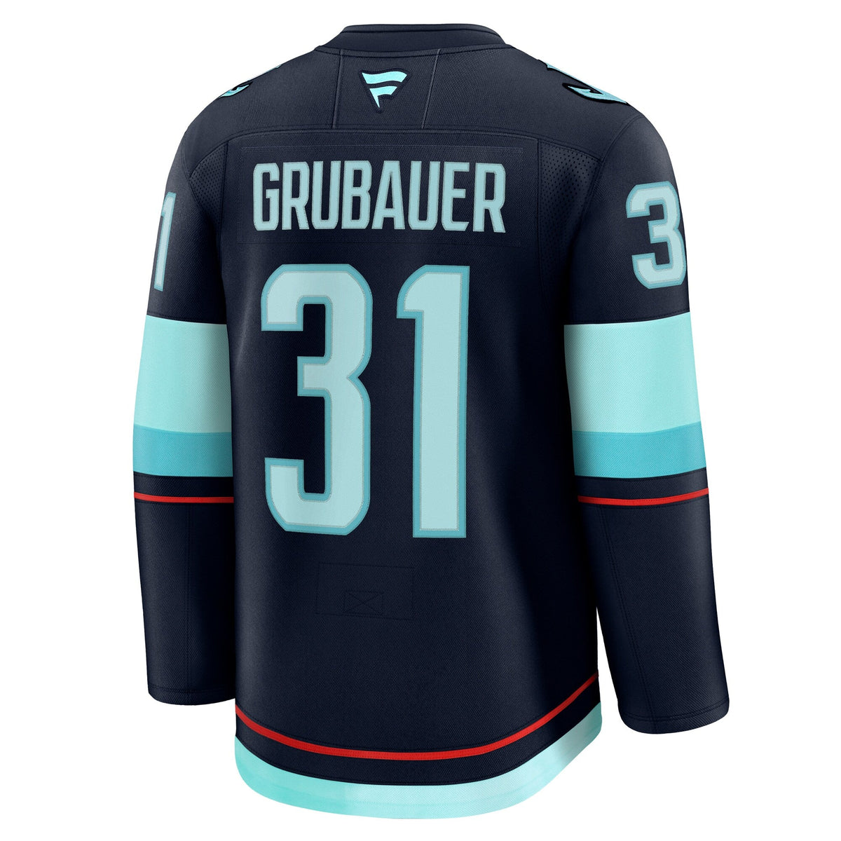 Seattle Kraken Philipp Grubauer Deep Sea Blue Home Premium Jersey