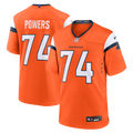 Denver Broncos Ben Powers Orange Team Game Football Jersey