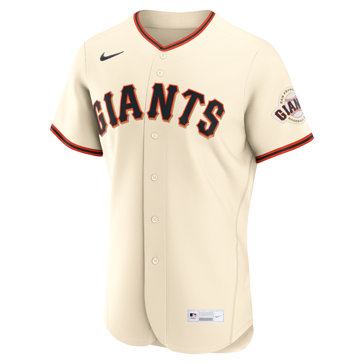 San Francisco Giants Cream Home Custom Baseball Jersey