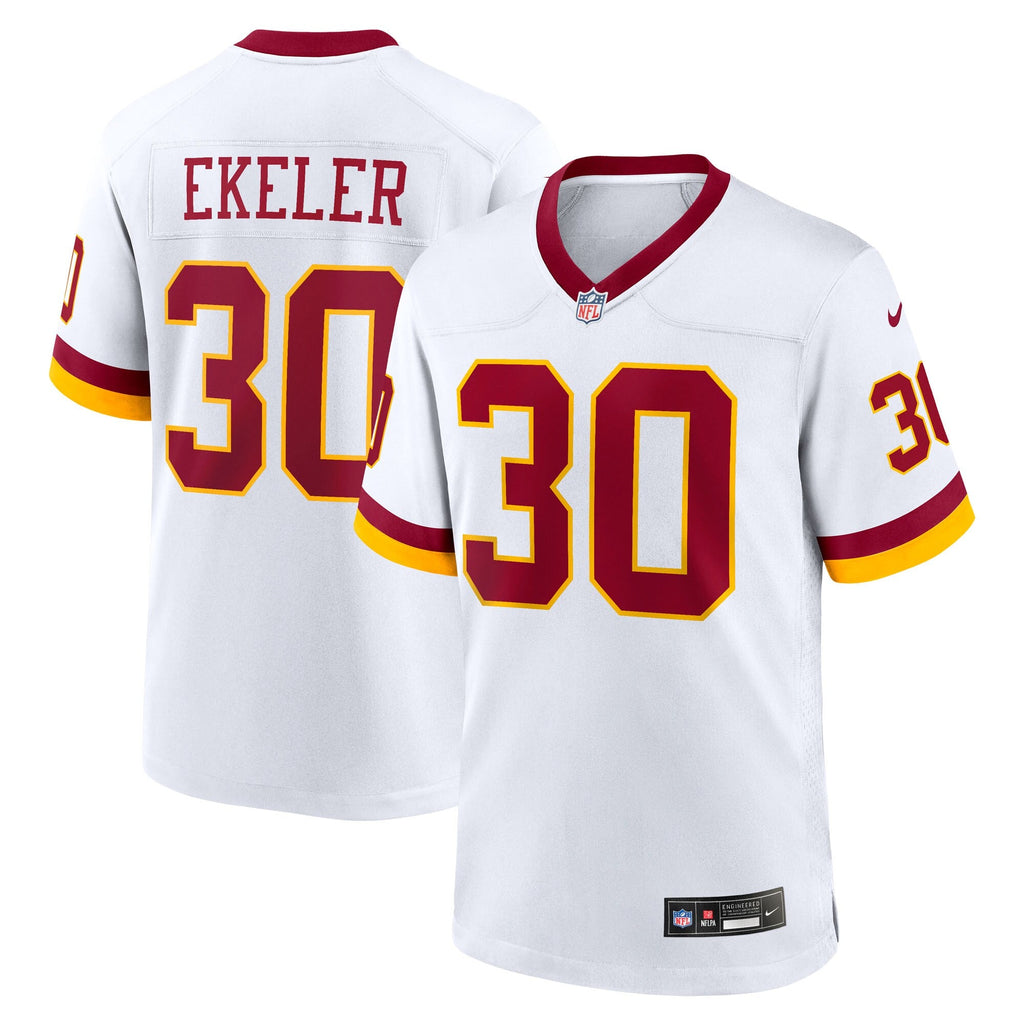 Washington Commanders Austin Ekeler White Game Super Bowl Era Football Jersey
