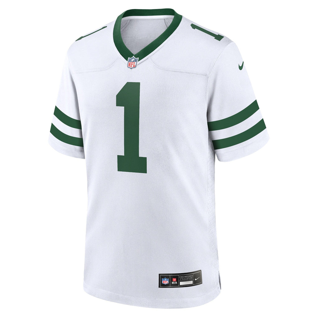 New York Jets Ahmad Sauce Gardner Legacy White Game Football Jersey