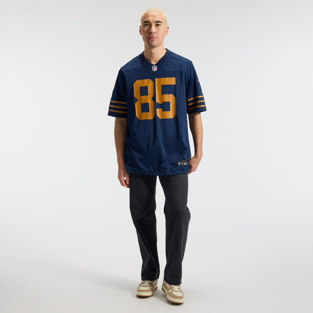 Green Bay Packers Tucker Kraft Navy Alternate Game Football Jersey