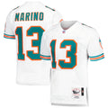 Miami Dolphins 1995 Dan Marino White Throwback Retired Player Pocket Football Jersey