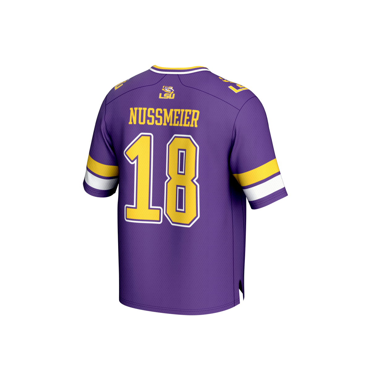 Garrett Nussmeier LSU Tigers NIL Lightweight Football Player Jersey - Purple