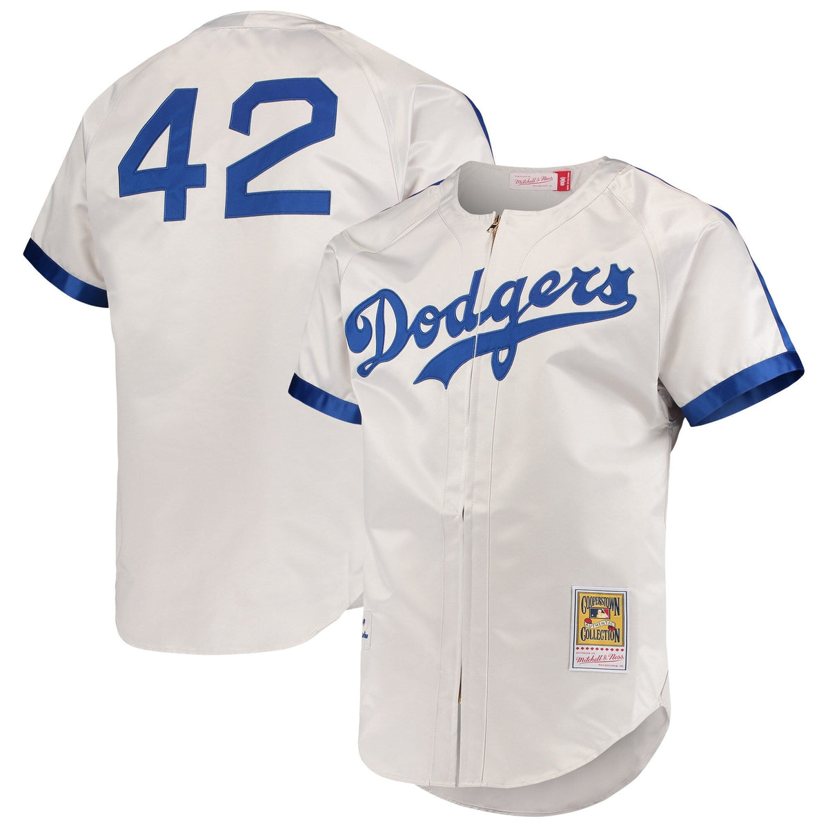 Brooklyn Dodgers Jackie Robinson Gray Cooperstown Collection Baseball Jersey